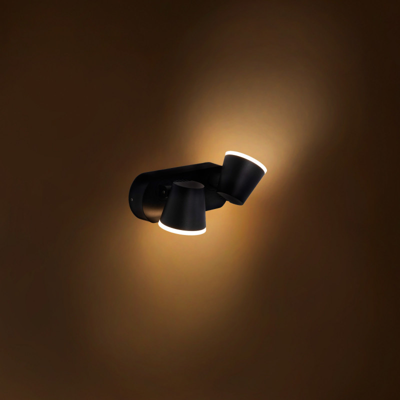 Double wall light with PIR sensor "Tura" - 20,5W - Adjustable - 3000K - IP54