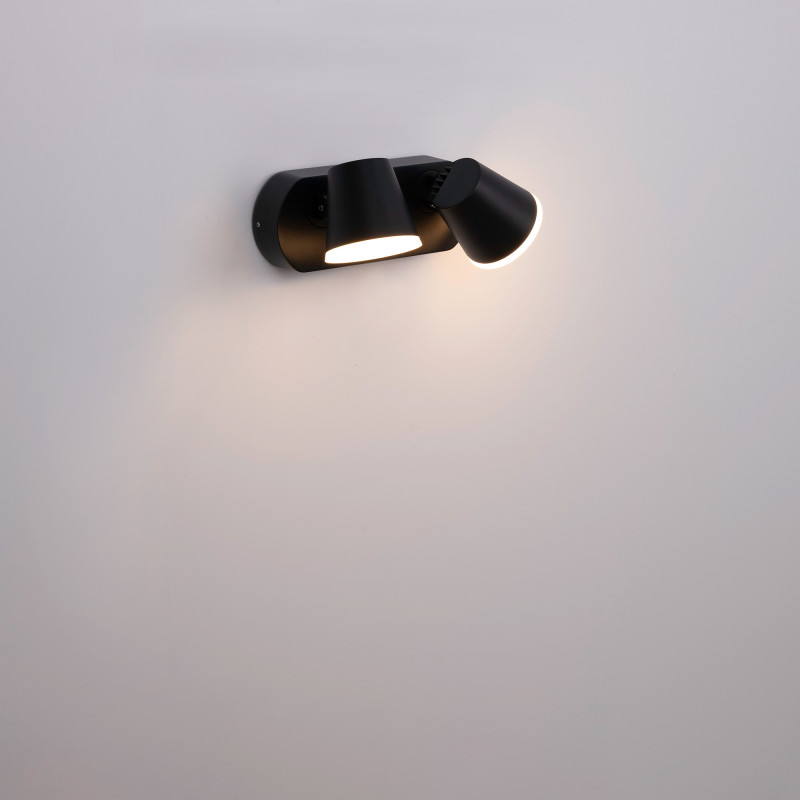 Double wall light with PIR sensor "Tura" - 20,5W - Adjustable - 3000K - IP54