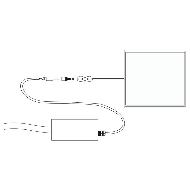 Pack of 8 slim LED panels 60X60 cm - Driver Philips - 44W - UGR19