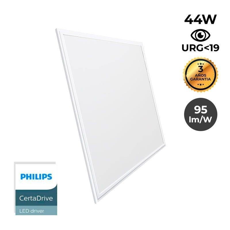Pack of 8 slim LED panels 60X60 cm - Driver Philips - 44W - UGR19