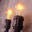 Vintage pipe wall light "COPPER".