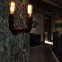 Vintage pipe wall light "COPPER".