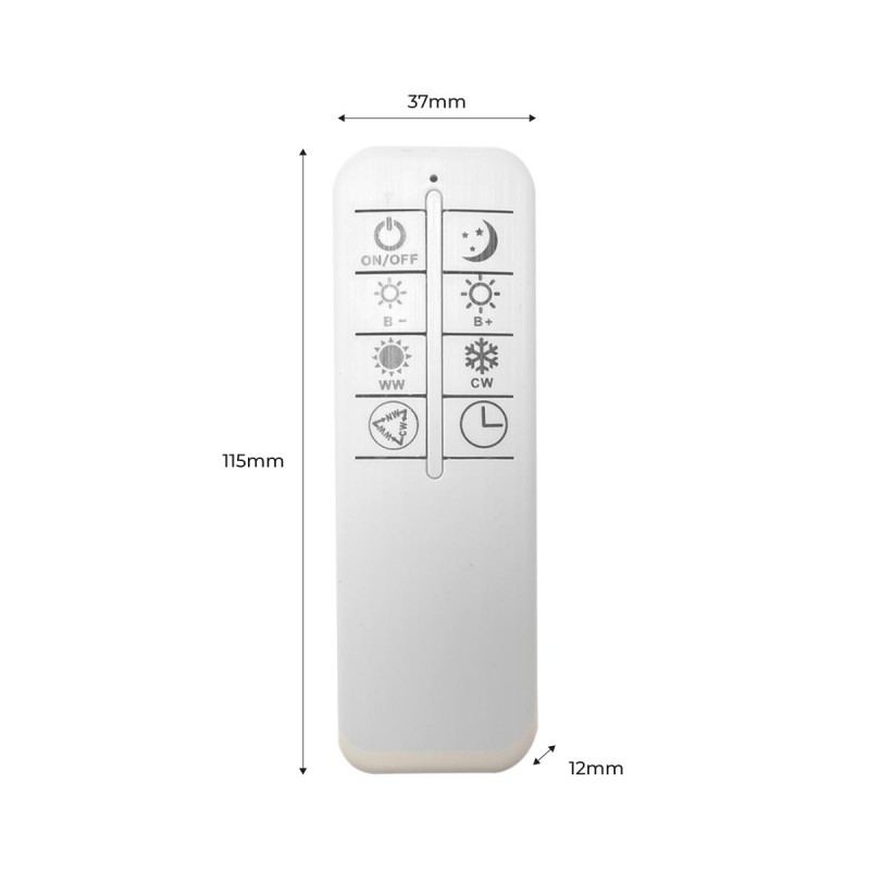 Pack of 2 LED slim CCT dimmable LED panels with remote control - 60x60cm - 40W