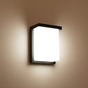 Aluminium outdoor wall light "Block" - Adjustable power: 12W-14W-16W - CCT