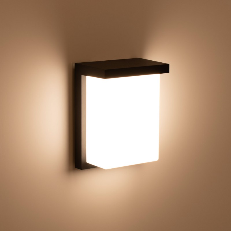 Aluminium outdoor wall light "Block" - Adjustable power: 12W-14W-16W - CCT
