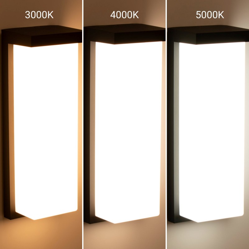 Aluminium outdoor wall light "Retal" - Adjustable power: 18W-20W-22W - CCT- IP65