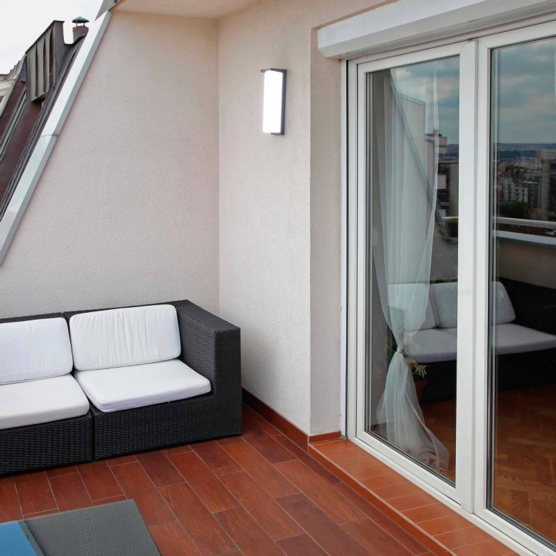 Aluminium outdoor wall light "Retal" - Adjustable power: 18W-20W-22W - CCT- IP65