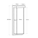 Aluminium outdoor wall light "Retal" - Adjustable power: 18W-20W-22W - CCT- IP65