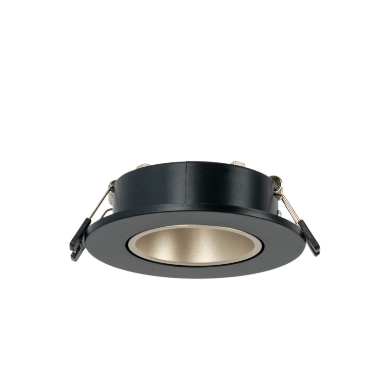 Round tilting downlight ring for GU10/MR16 bulb - Low UGR - Cutout Ø75 mm