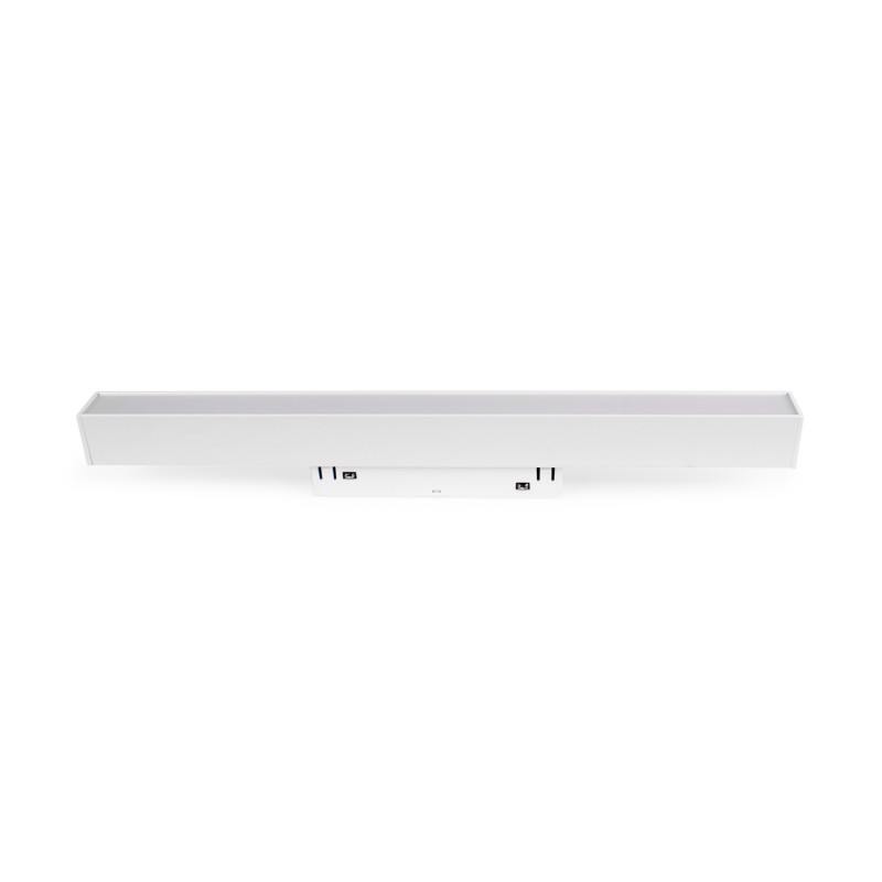 Linear opal LED opal luminaire for magnetic rail 48V - 10W - White