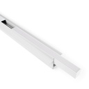Linear opal LED opal luminaire for magnetic rail 48V - 10W - White