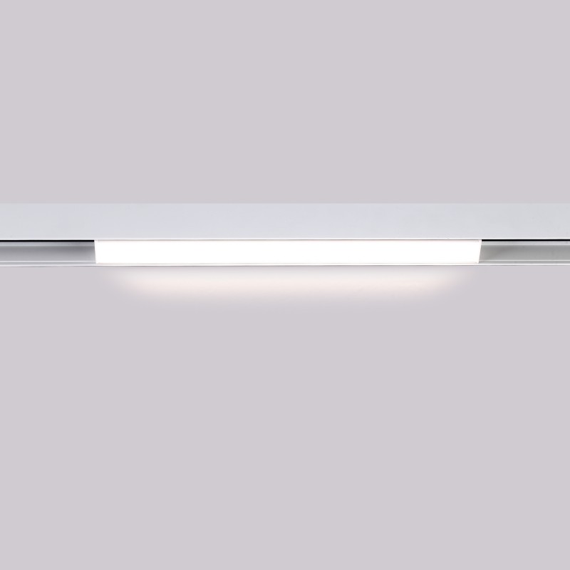 Linear opal LED opal luminaire for magnetic rail 48V - 10W - White