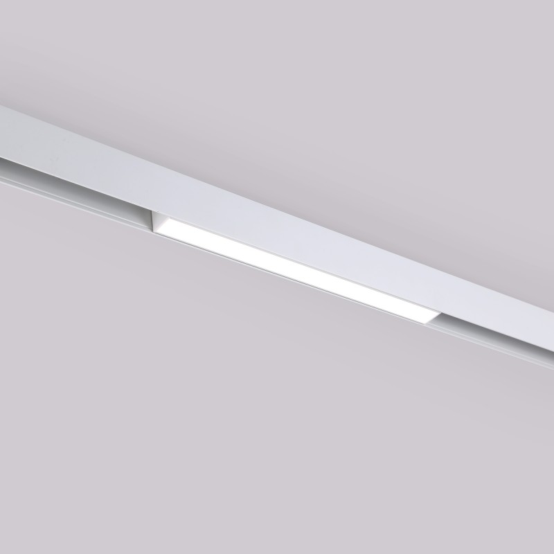 Linear opal LED opal luminaire for magnetic rail 48V - 10W - White