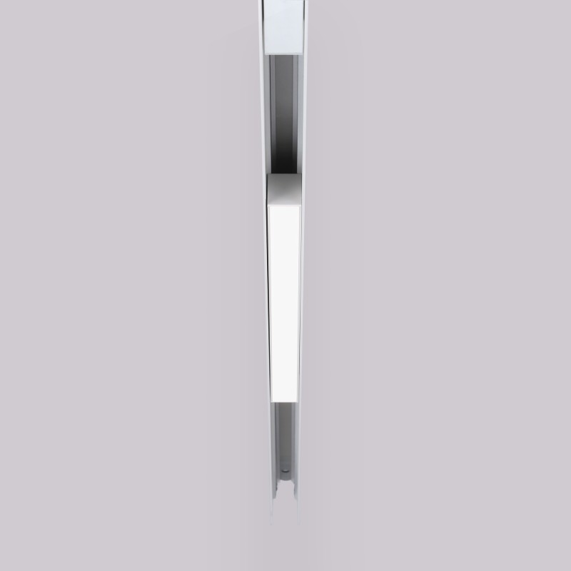 Linear opal LED opal luminaire for magnetic rail 48V - 10W - White