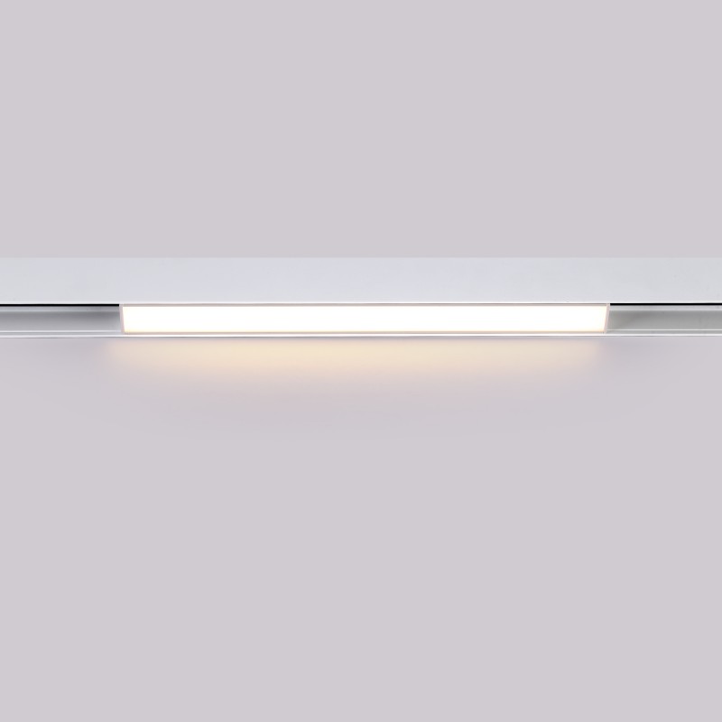 Linear opal LED opal luminaire for magnetic rail 48V - 10W - White
