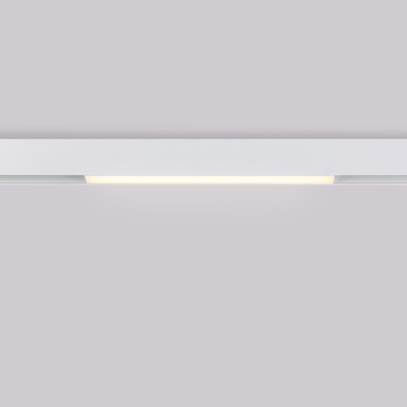 Linear opal LED opal luminaire for magnetic rail 48V - 10W - White