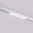 Linear opal LED opal luminaire for magnetic rail 48V - 10W - White