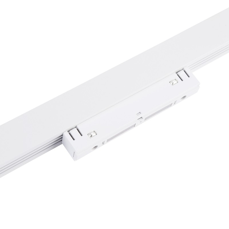Linear opal LED opal luminaire for magnetic rail 48V - 20W - White