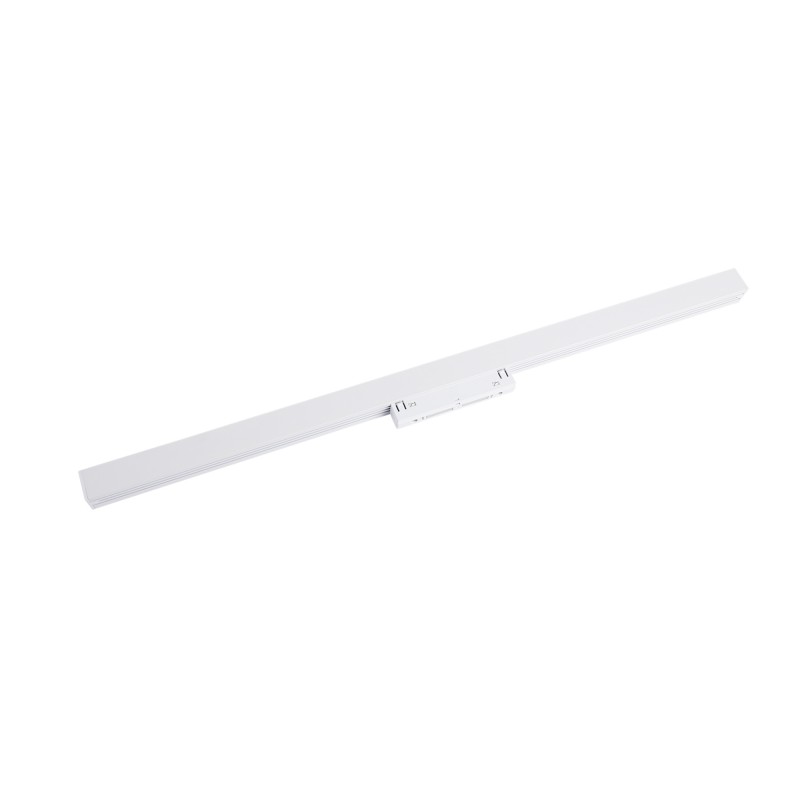 Linear opal LED opal luminaire for magnetic rail 48V - 20W - White