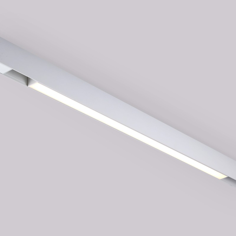 Linear opal LED opal luminaire for magnetic rail 48V - 20W - White