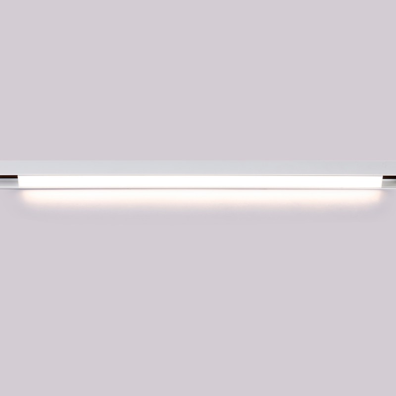 Linear opal LED opal luminaire for magnetic rail 48V - 20W - White