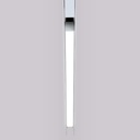 Linear opal LED opal luminaire for magnetic rail 48V - 20W - White