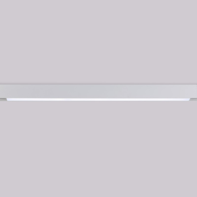 Linear opal LED opal luminaire for magnetic rail 48V - 20W - White