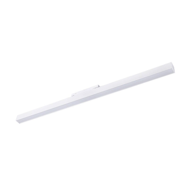 Linear opal LED opal luminaire for magnetic rail 48V - 20W - White