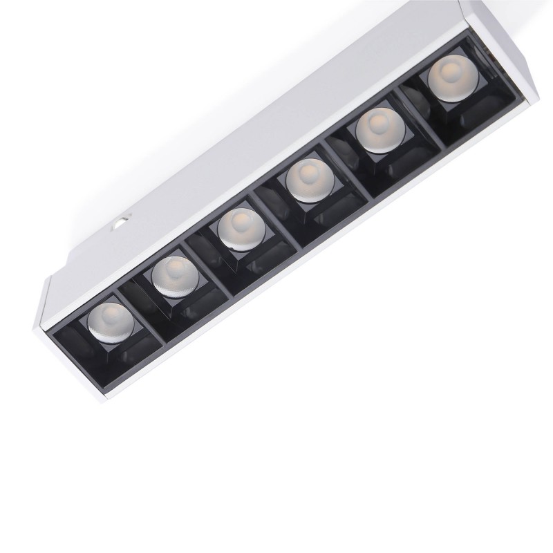 LED linear luminaire for magnetic rail 48V - 6W - UGR16 - White