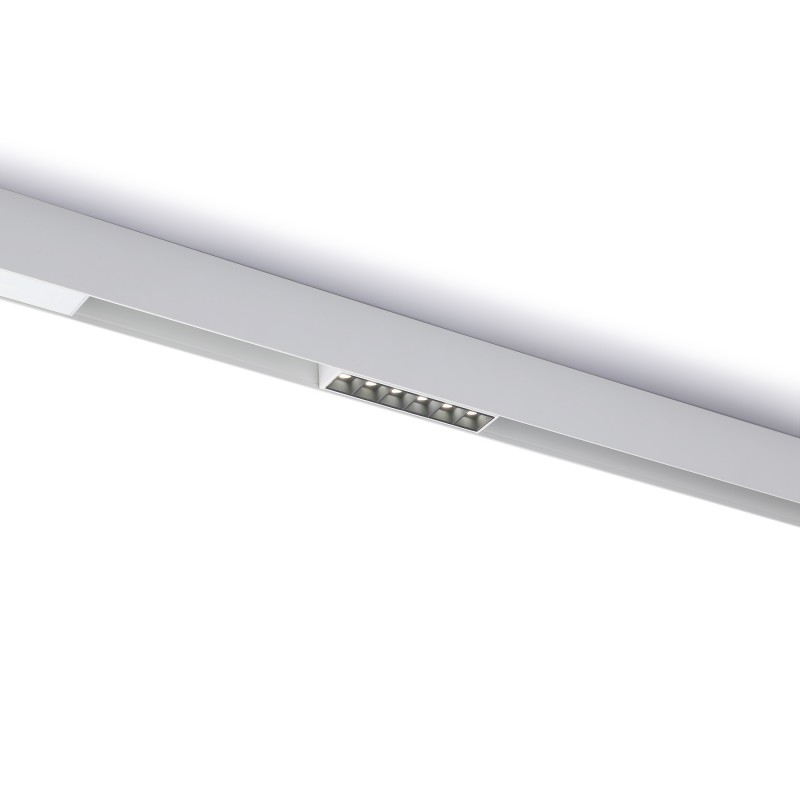 LED linear luminaire for magnetic rail 48V - 6W - UGR16 - White
