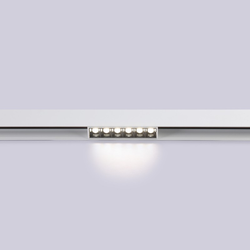 LED linear luminaire for magnetic rail 48V - 6W - UGR16 - White