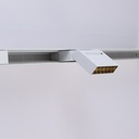 Linear LED adjustable luminaire for magnetic rail 48V - 6W - UGR16 - White