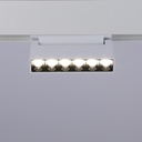 Linear LED adjustable luminaire for magnetic rail 48V - 6W - UGR16 - White