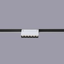 Linear LED adjustable luminaire for magnetic rail 48V - 6W - UGR16 - White