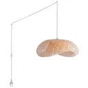 Wicker pendant lamp "Vimet Lite" with switch and socket