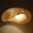 Wicker pendant lamp "Vimet Lite" with switch and socket