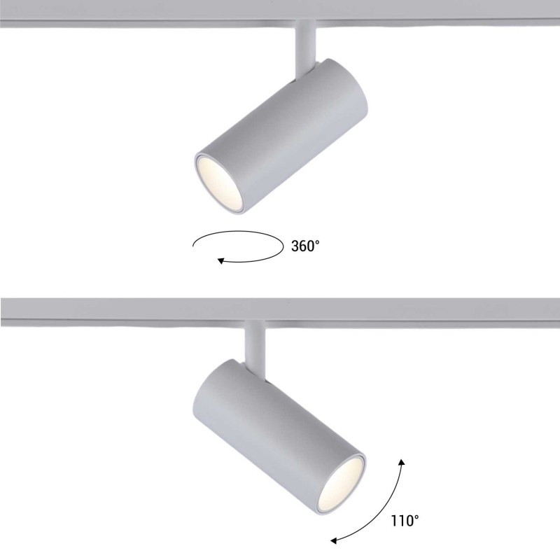 LED spotlight for magnetic rail 48V - 6W - White