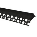 Aluminum profile integration plaster/plasterboard for external corner - LED strip up to 10 mm - 2 meters