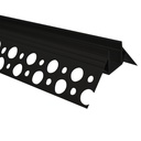 Aluminum profile integration plaster/plasterboard for external corner - LED strip up to 10 mm - 2 meters