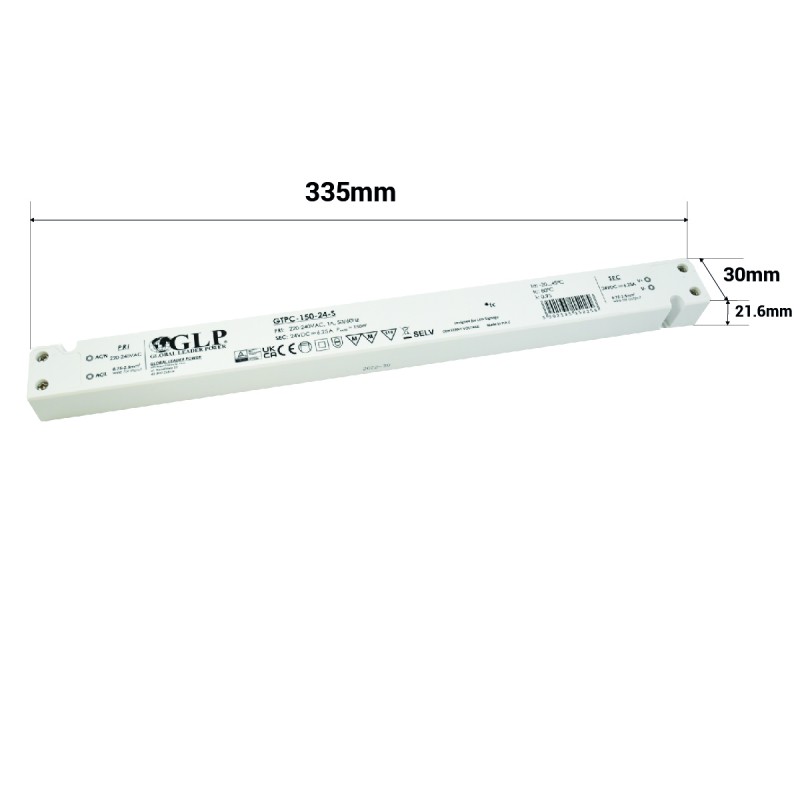 Power Supply Slim 150W 24V 6.25A - GLP