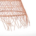 Willow" wicker pendant lamp with switch and plug