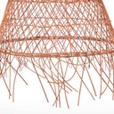 Willow" wicker pendant lamp with switch and plug