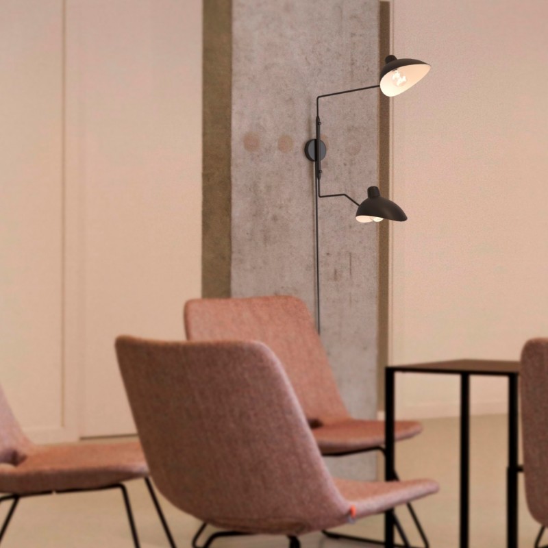 Plug-in design wall lamp "Louise" - 2xE27