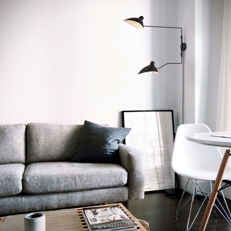 Plug-in design wall lamp "Louise" - 2xE27