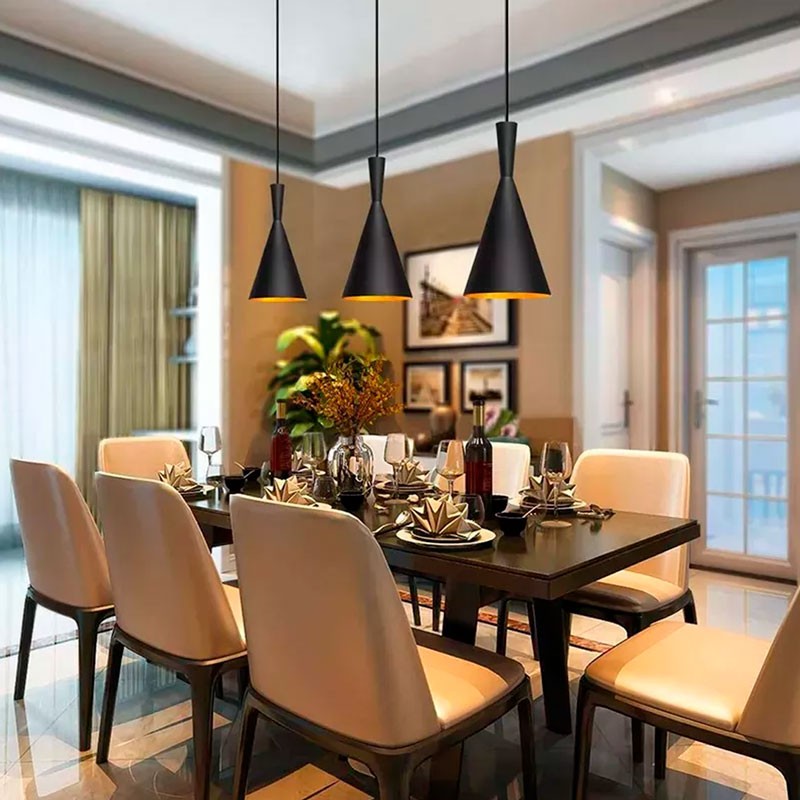 Metal pendant light "Solvang"