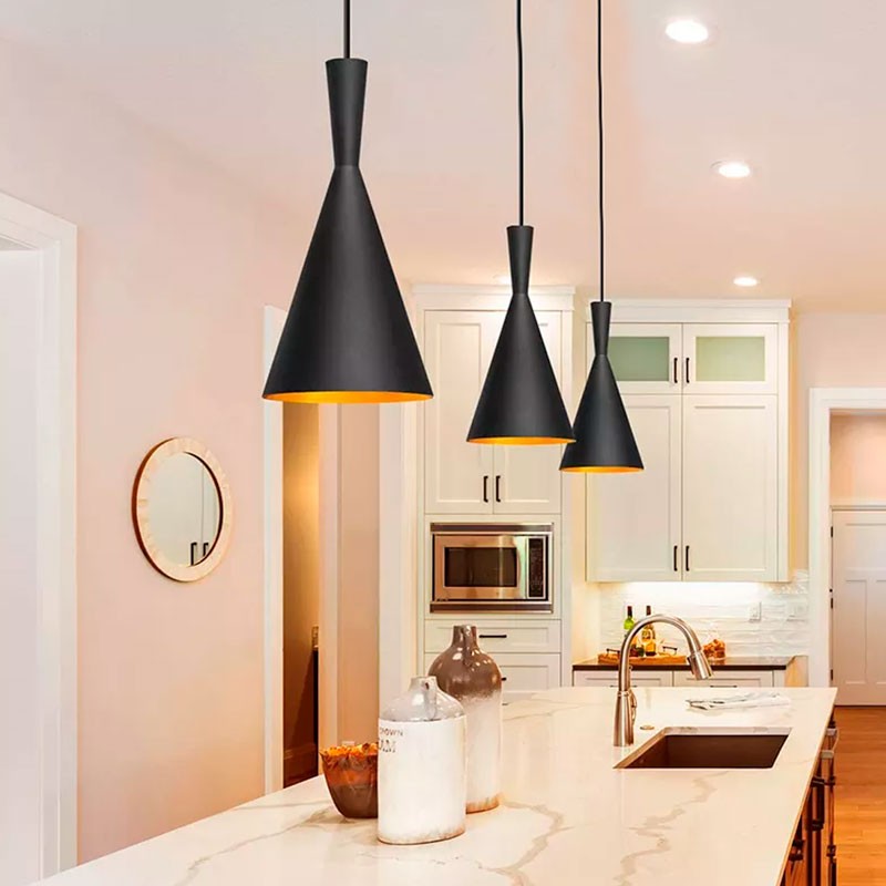 Metal pendant light "Solvang"