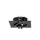 Square tilting downlight ring for GU10 / MR16 bulb - Low UGR - Cutout Ø75 mm