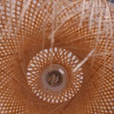 Rattan pendant lamp "Java" with switch and socket