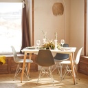 Rattan pendant lamp "Java" with switch and socket