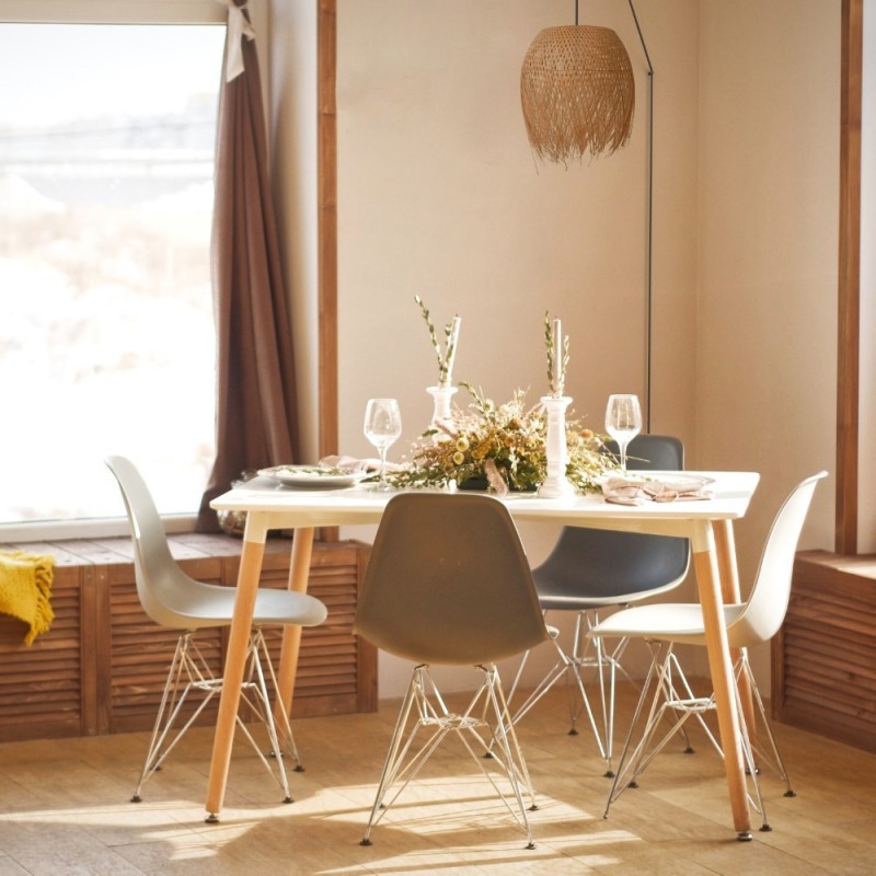Rattan pendant lamp "Java" with switch and socket